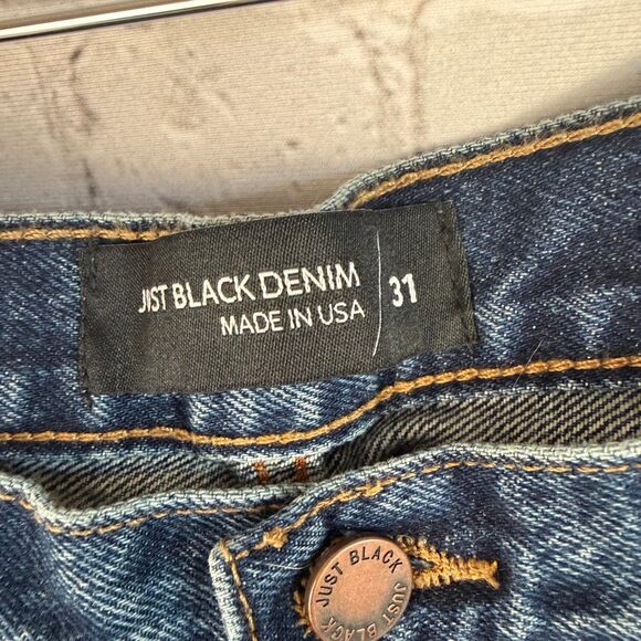 Just Black Full Length High Rise Straight Leg Jeans Size 31 - Picture 5 of 9